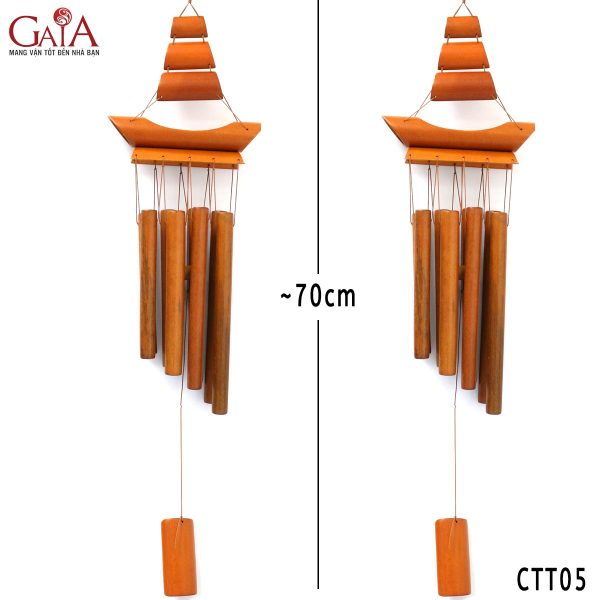 Chuông gió gỗ hình thuyền buồm