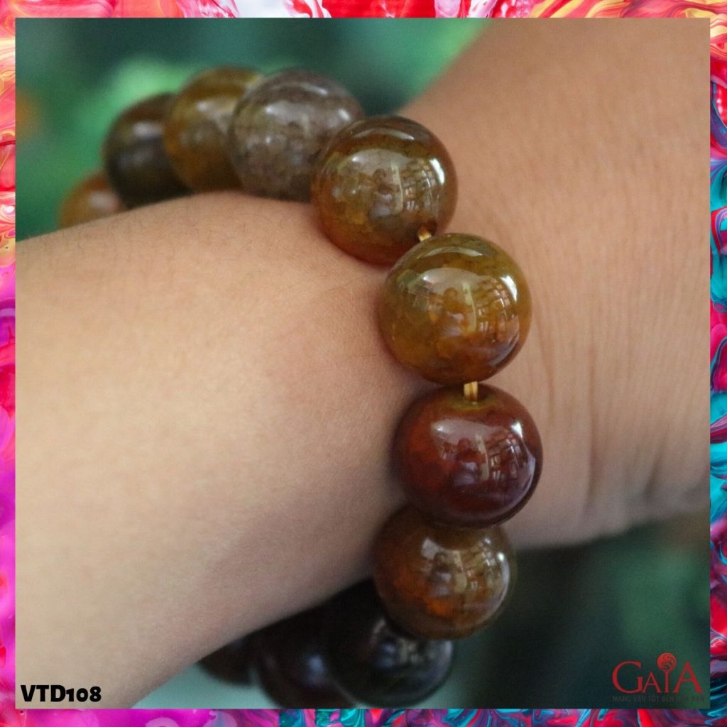 Vòng tay mã não rồng 14ly VTD108