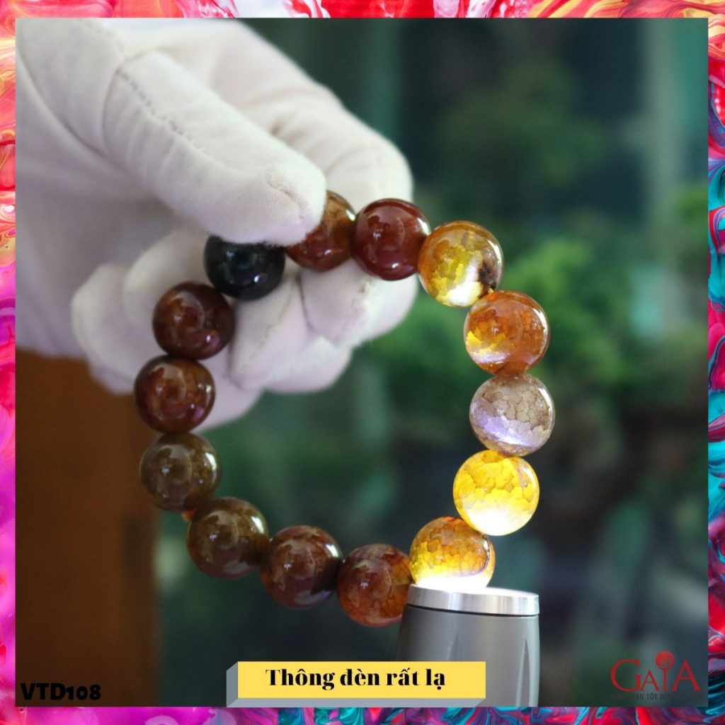 Vòng tay mã não rồng 14ly VTD108