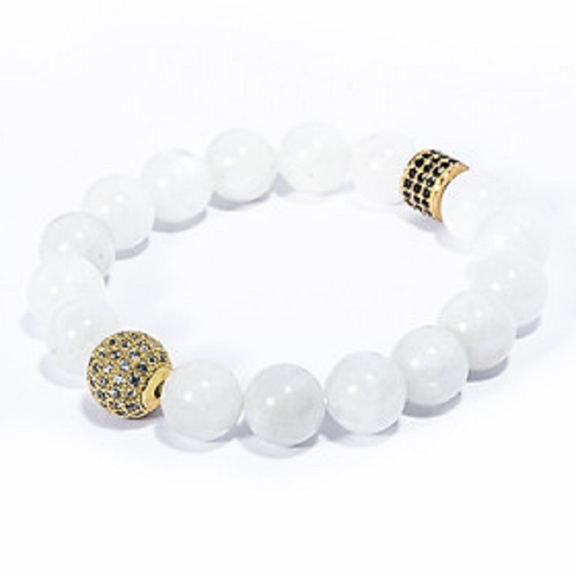 Vòng tay đá Mặt Trăng Moonstone 10mm