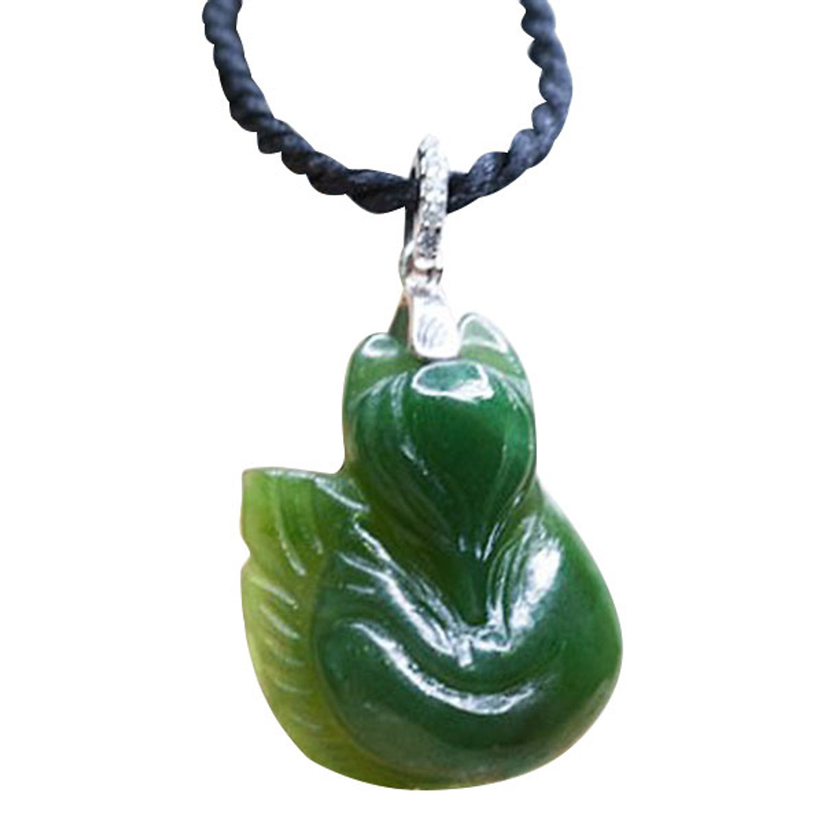 Mặt Dây Hồ Ly Ngọc Bích Nephrite