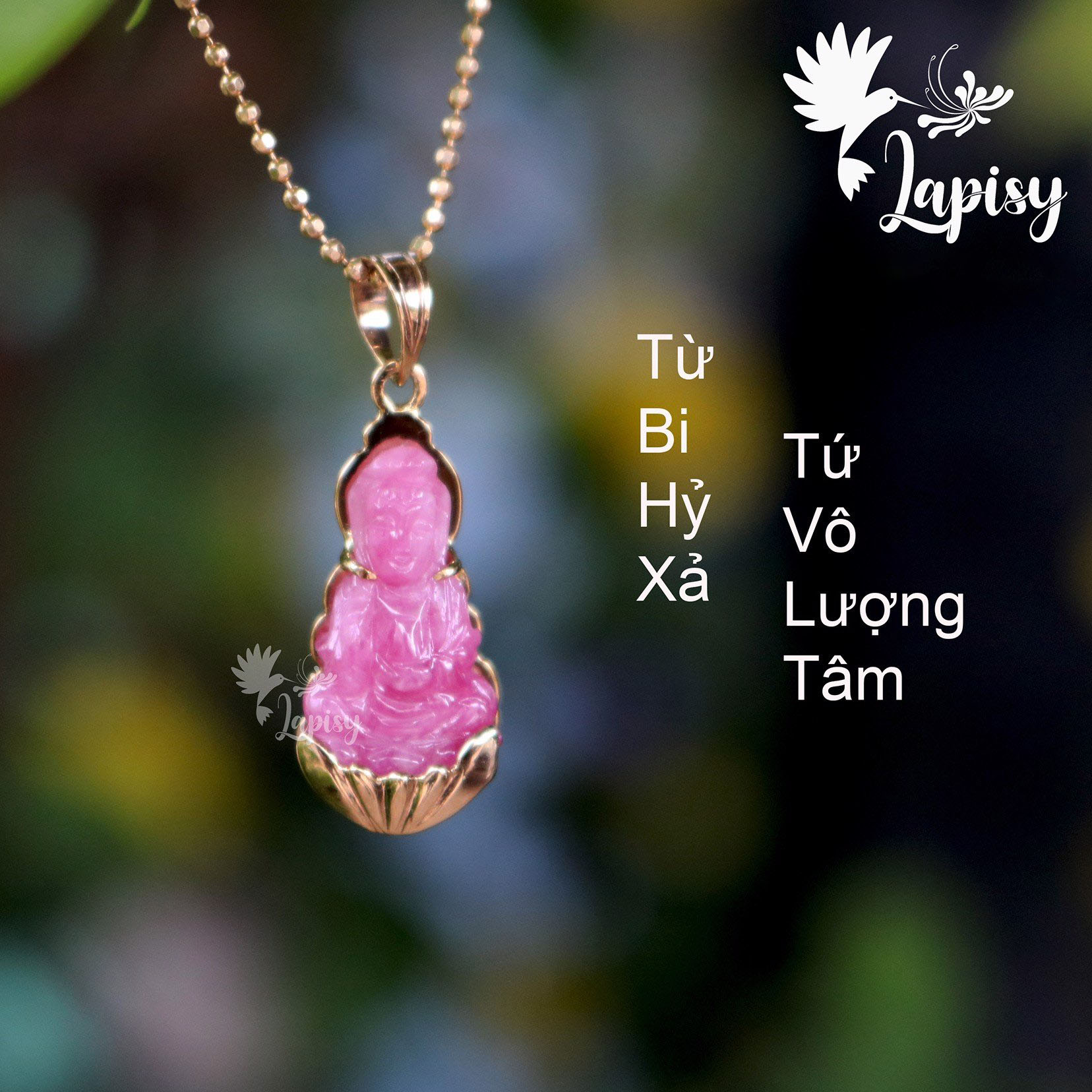 Mặt dây mặt phật ruby loại AA  