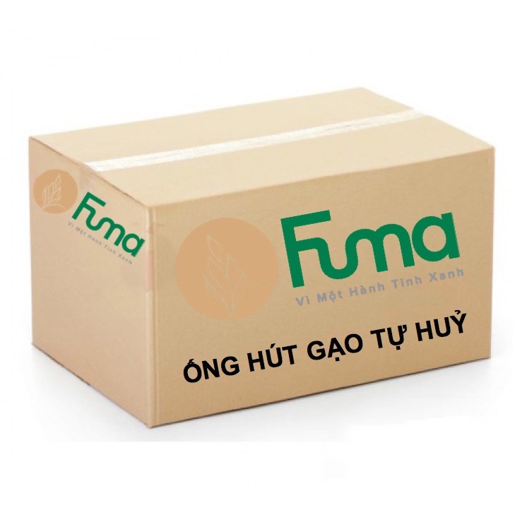 Thùng 5Kg ~ 1.500 Ống Hút Gạo Fuma | Loại cafe - 6.5mm x 15cm