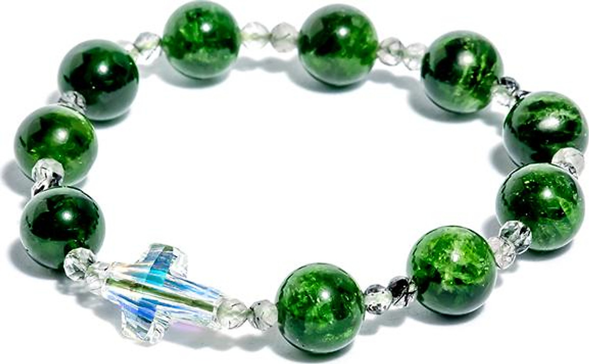 Vòng chuỗi mân côi Diopside DIO01