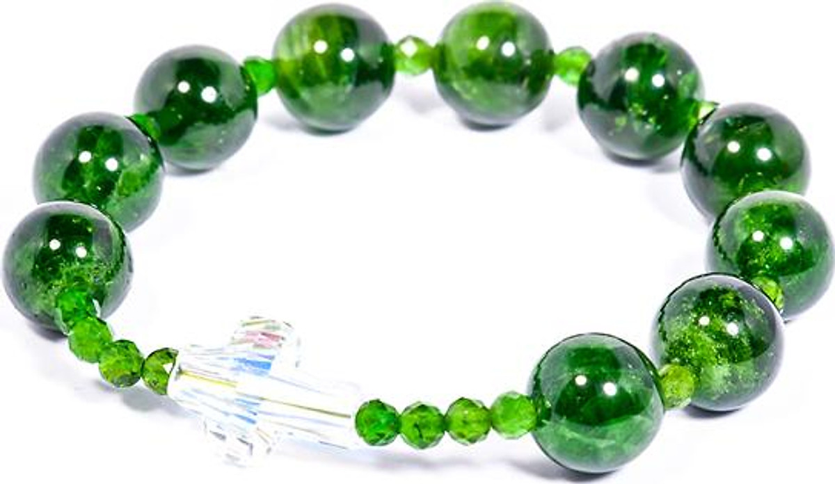 Vòng chuỗi mân côi Diopside DIO02