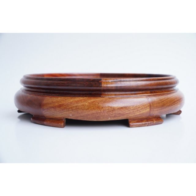 Chân để bát hương tròn gỗ hương 24 cm