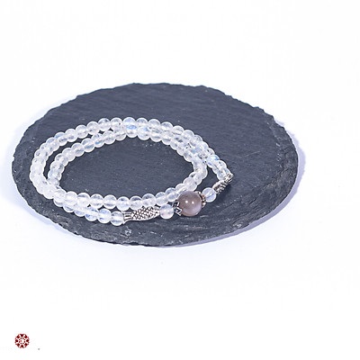 Vòng tay đá mặt trăng Moonstone 5mm tự nhiên