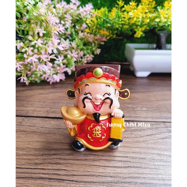 Tượng Thần Tài chibi - Ngũ Hành mệnh Kim 7cm