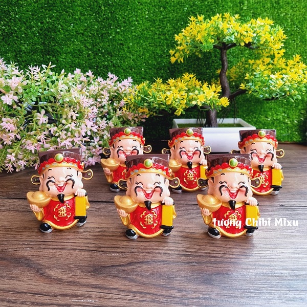 Tượng Thần Tài chibi - Ngũ Hành mệnh Kim 7cm