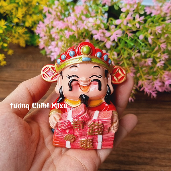 Tượng Thần Tài 7cm - ôm xấp tiền