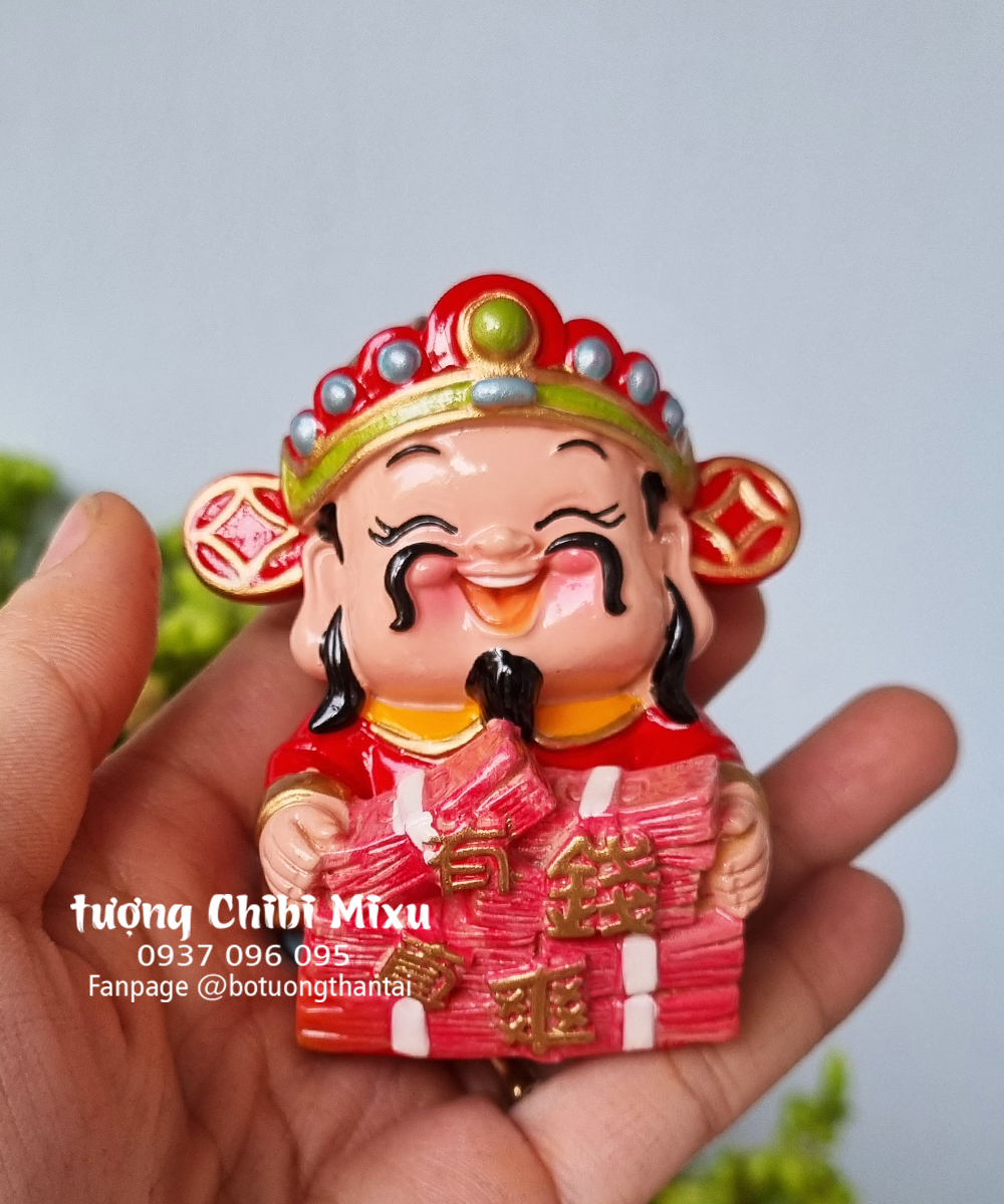 (Chọn mẫu) 09 mẫu tượng chibi Thần Tài 7cm may mắn