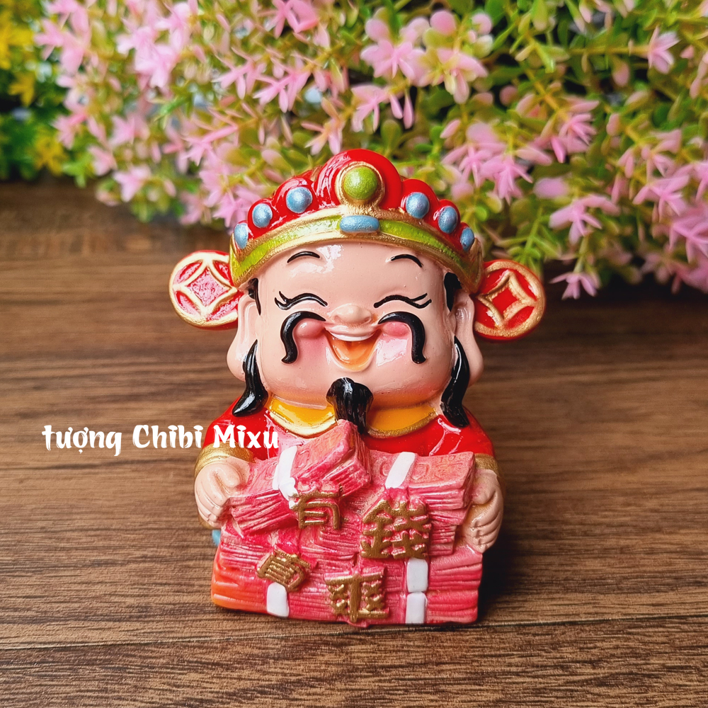 (Chọn mẫu) 09 mẫu tượng chibi Thần Tài 7cm may mắn