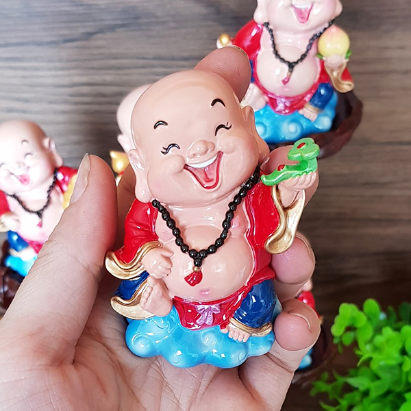 Bộ 05 tượng Di Lặc mẫu Ngũ Phúc Lâm Môn size 7cm