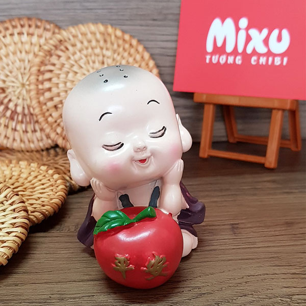 Tượng chibi chú tiểu bình an