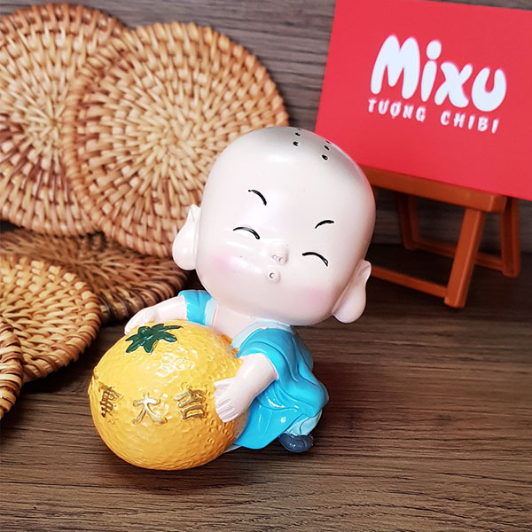 Tượng chibi chú tiểu cát tường