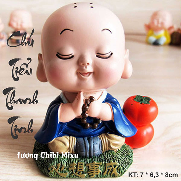 Tượng chibi chú tiểu thanh tịnh