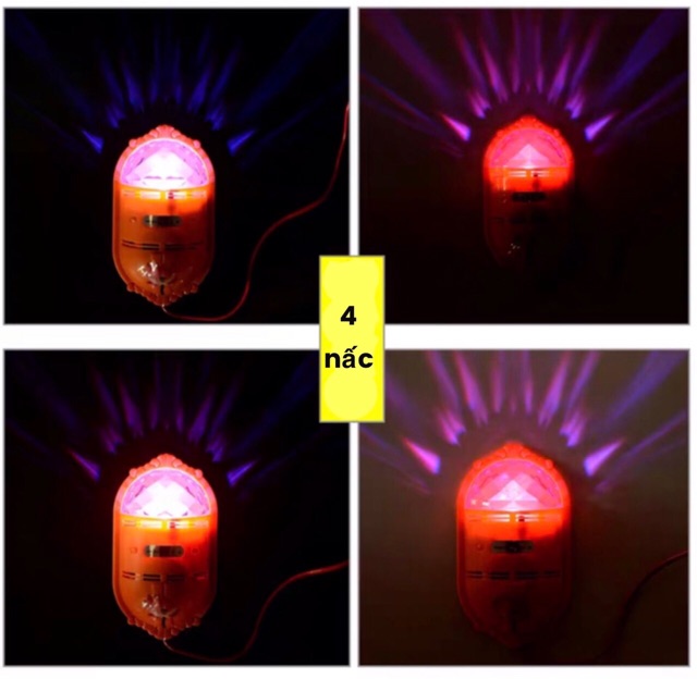 Đèn led hào quang đặt phía sau tượng Phật