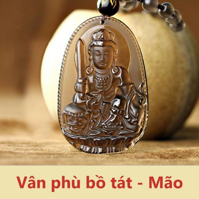 Phật Bản Mệnh Văn Thù Bồ Tát thạch anh khói