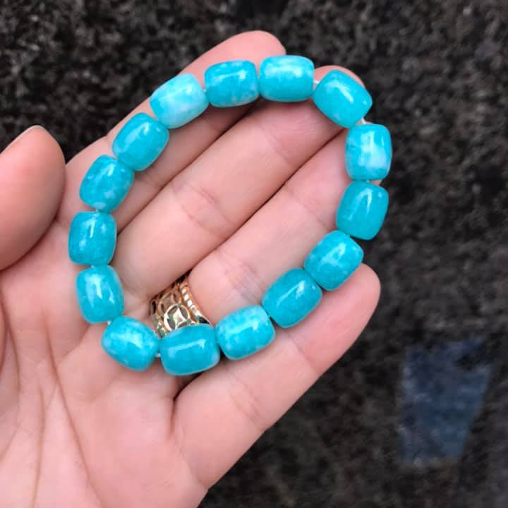 Vòng tay lu thống Amazonite 8ly