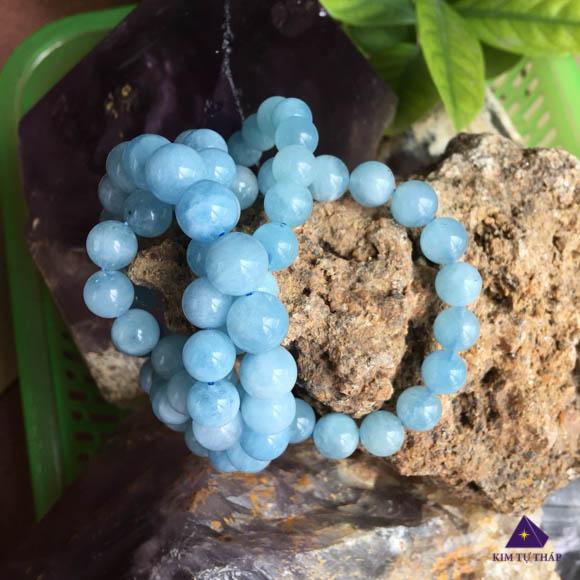 Vòng tay đá Amazonite sắc xanh ngọc 8ly