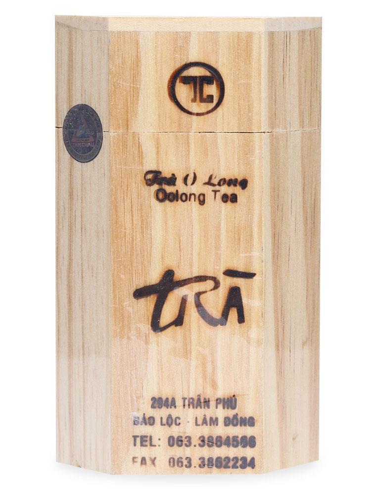 Trà oolong hộp gỗ Tâm Châu 100g