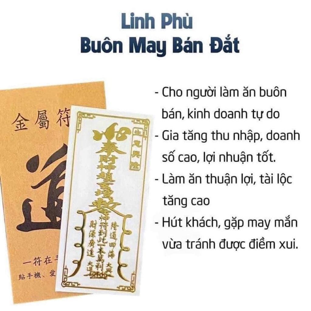 1 miếng dán hộ thân may mắn tài lộc