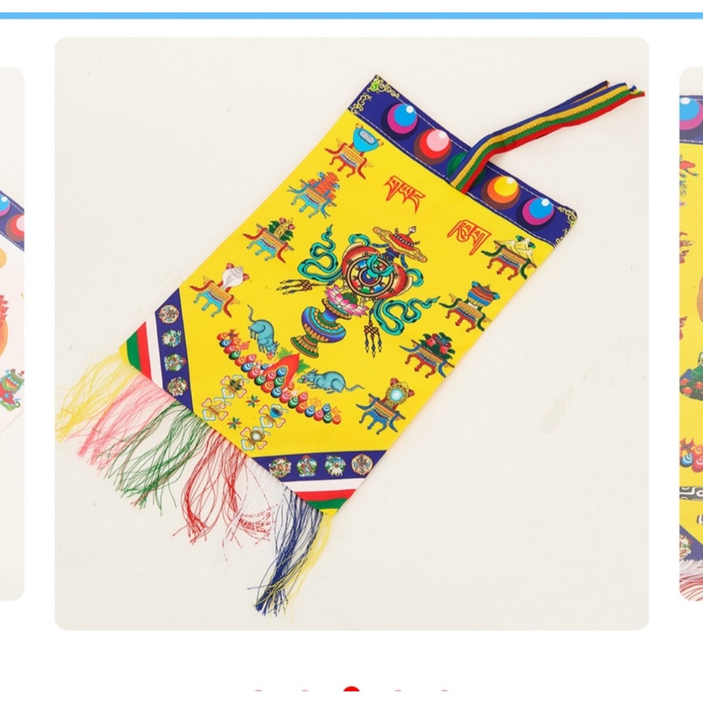 Túi vải Tây Tạng màu vàng Phật Tây Tạng