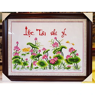 Tranh thêu - Lộc tài như ý - Mẫu 4