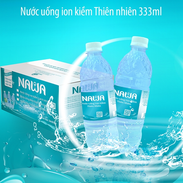 Nước i-on kiềm thiên nhiên NAWA 333ml
