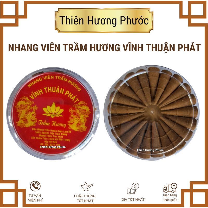 Nhang viên trầm hương Vĩnh Thuận Phát 100g