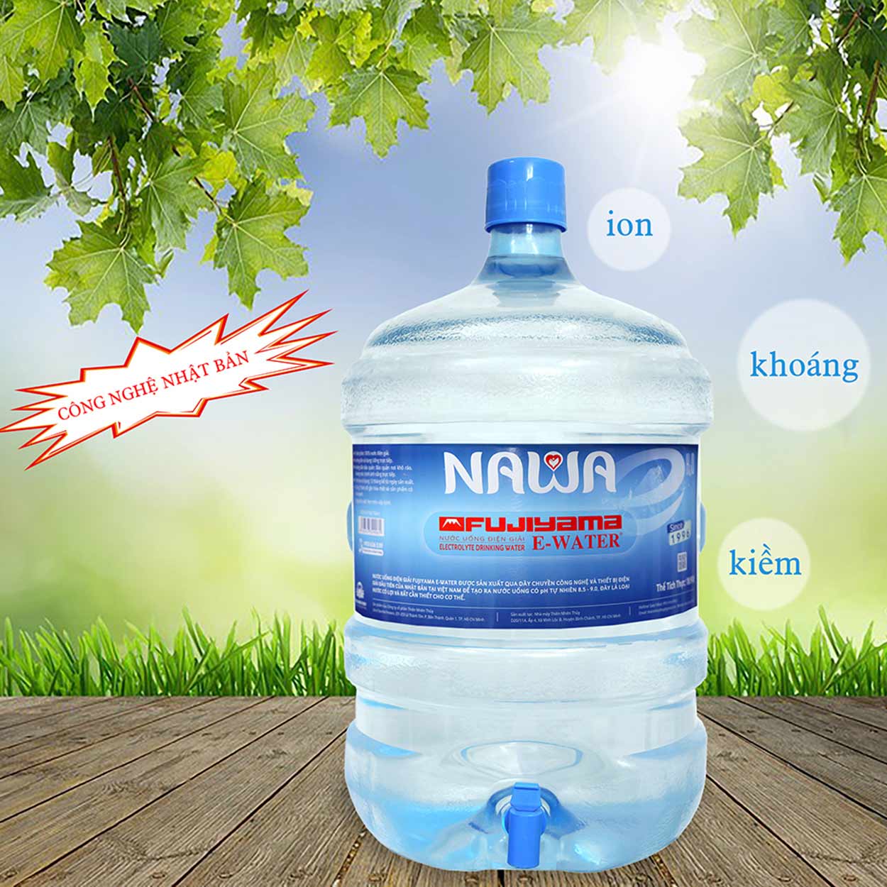 Nước uống điện giải NAWA 19L