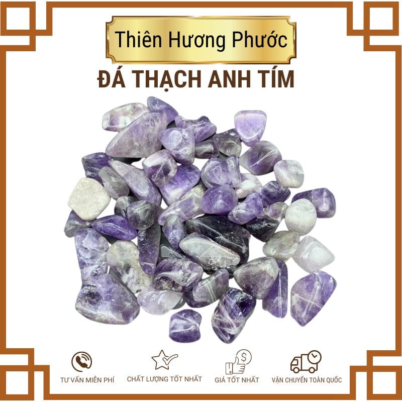 Đá thạch anh vụn đa sắc