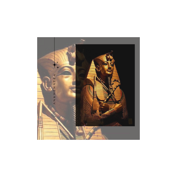 2302076 Hình in Vua Ai cập cổ đại  Akhenaton - CTj