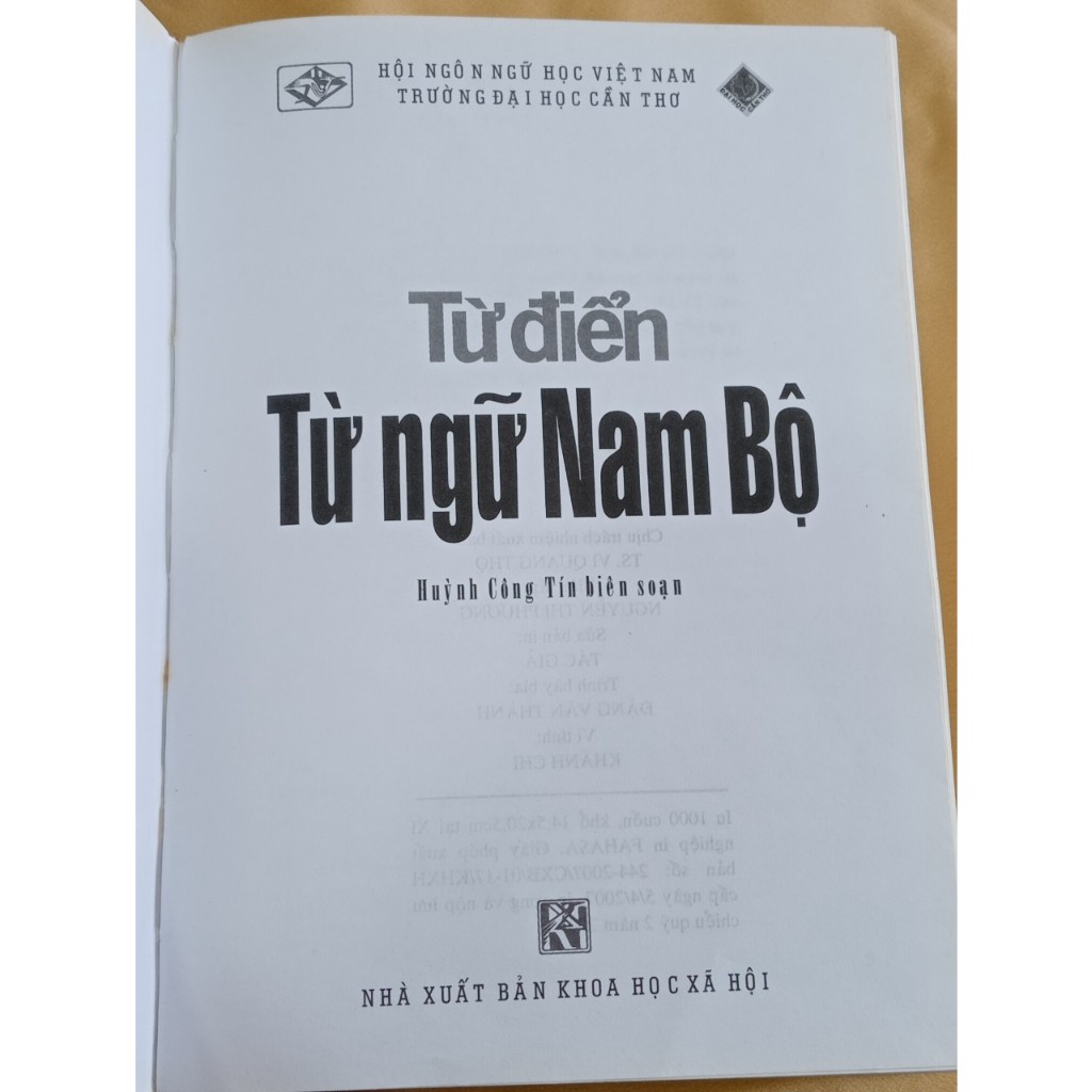 Từ Điển Từ Ngữ Nam Bộ