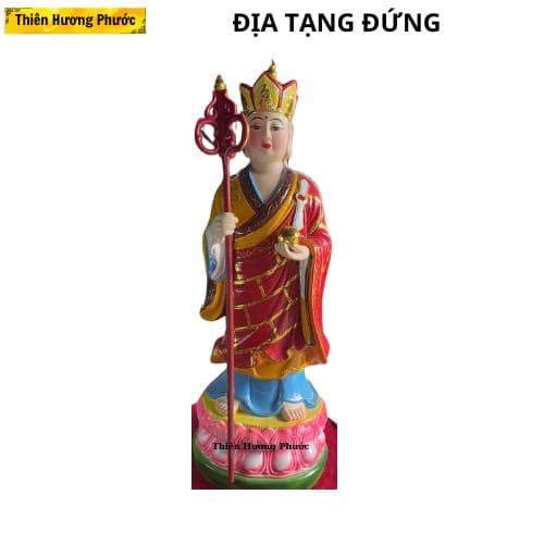 Tượng địa tạng đất nung đứng