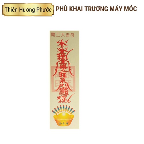 Phép phù khai trương máy móc