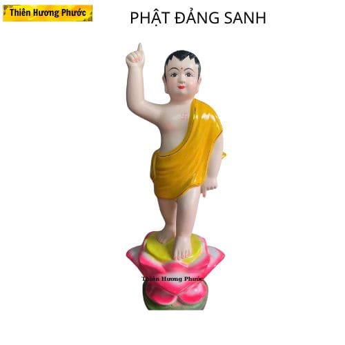 Tượng phật đảng sanh đất nung