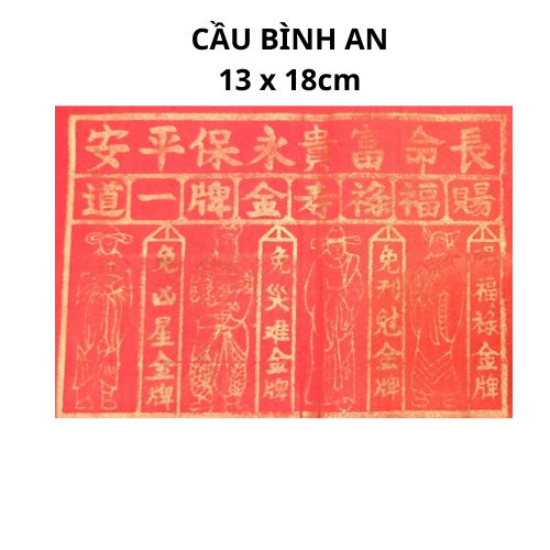 Bình an giấy cúng vàng mã 5 tờ